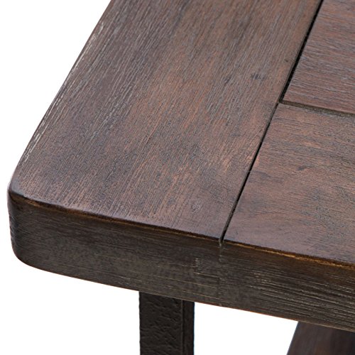 Rustic Desk Provides Classic Style and Contemporary Functionality. Computer Table Workstation Suitable for Home, Office Area, Craft Room, Or Den. PC Laptop Farmhouse Desktop Creates Timeless Feel.