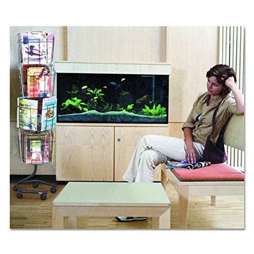 Safco Products 4139CH Rotary Floor Display, Charcoal