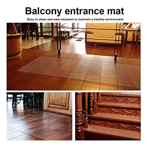 CHHD Transparent Office Chair Mat, Hard Floor Protector Pad, Clear PVC Non-Slip Mat - 4 Thickness Options (200x300cm)