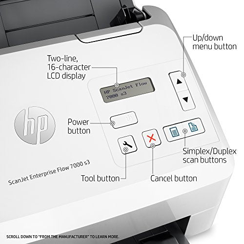 HP ScanJet Enterprise Flow 7000 s3 Sheet-feed OCR Scanner