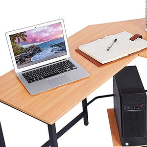 Computer Desk-Computer Table -L-Shaped Corner Computer Desk Large PC Gaming Desk Study Table Workstation for Home Office Wood