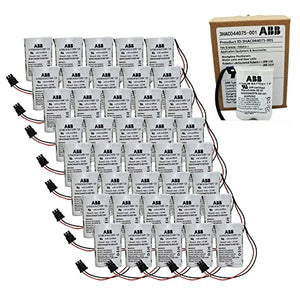 None XIAOXX (40-Pack) 3600mAh 3HAC044075-001/01 7.2V SMB Battery for ABB Robot CPU ABBTA521 ABB3HAC16831-1