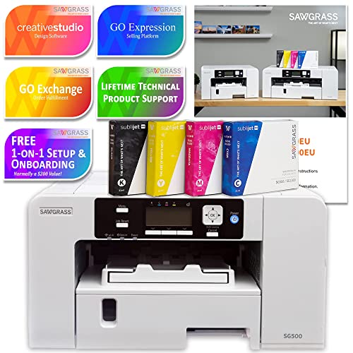 Sawgrass UHD Virtuoso SG500 Sublimation Color Printer Starter Bundle