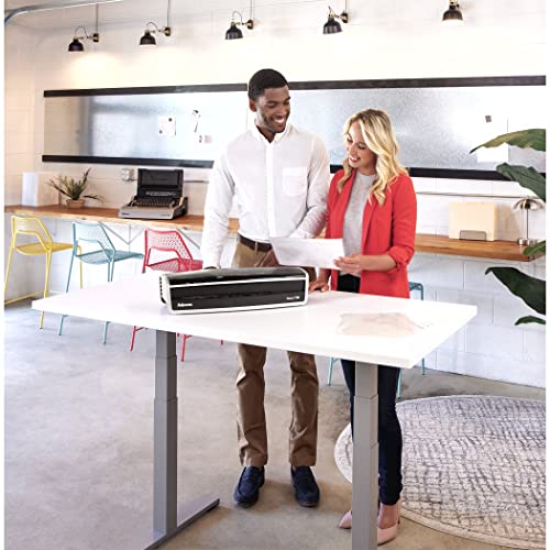 Fellowes Venus 2 125 Laminator with Pouches Kit, Black/Silver, 5.1" x 21.3" x 8.2