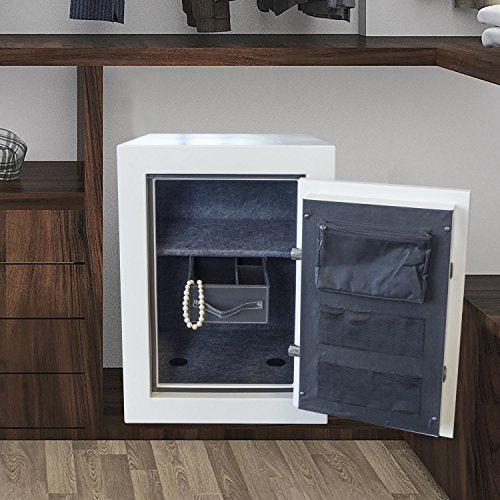 Offex Jewelry Collectables Safe with Electronic Lock - Beige