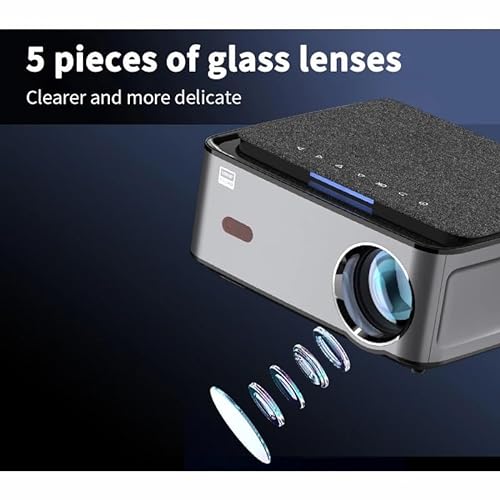 Smart Home Theater Projector 1080P Video LED 8000 Lumens Android 9.0 Game Ready