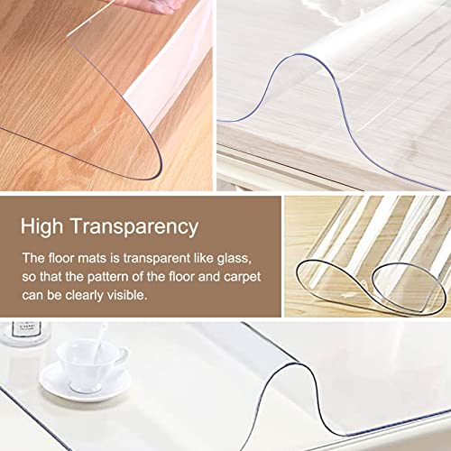 MOGGED Clear Floor Mat for Kitchen Living Room, Non-Slip Desk Chair Mat, 140cmx600cm
