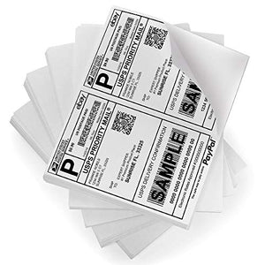 FungLam Shipping Labels with Self Adhesive, for Laser & Inkjet Printers, 8.5 x 5.5 Inches, White, Pack of 8000 Labels