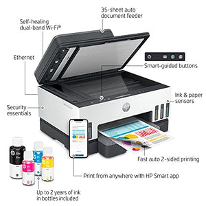 HP Smart Tank 7301 Wireless All-in-One Cartridge-free Ink Tank Printer, up to 2 years of ink included, mobile print, scan, copy, automatic document feeder (28B70A)