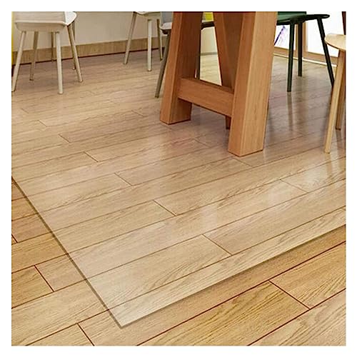 HOBBOY PVC Transparent Chair Mat - Clear Floor Protector, Non Slip, Multiple Sizes