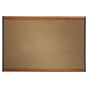 Quartet B247LC Bulletin Board, 6-Ft x4-Ft, Light Cherry Frame