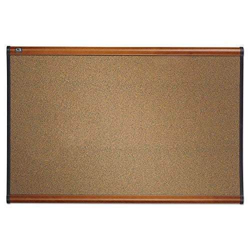 Quartet B247LC Bulletin Board, 6-Ft x4-Ft, Light Cherry Frame