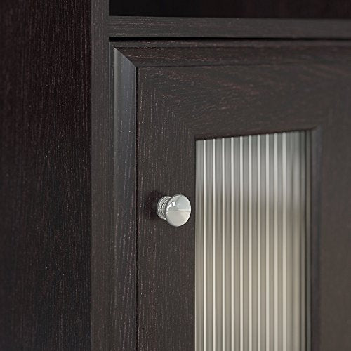 Cabot Computer Desk with 2 Drawer File Cabinet and 6 Cube Bookcase