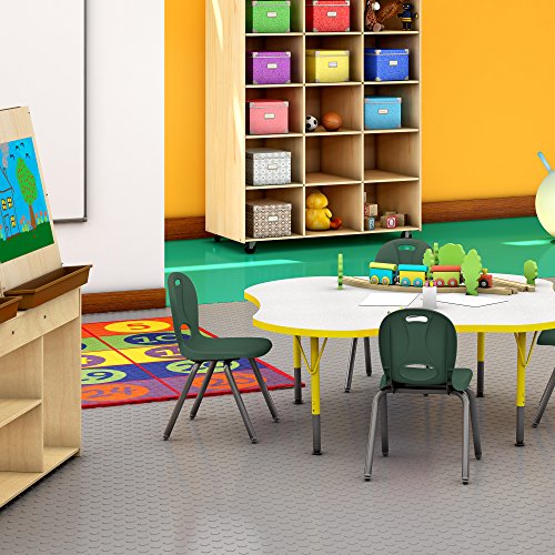 Learniture Structure Series Preschool Chairs, 12" Seat Height, Green, LNT-112-CSW-GN-20 (20 Chairs)