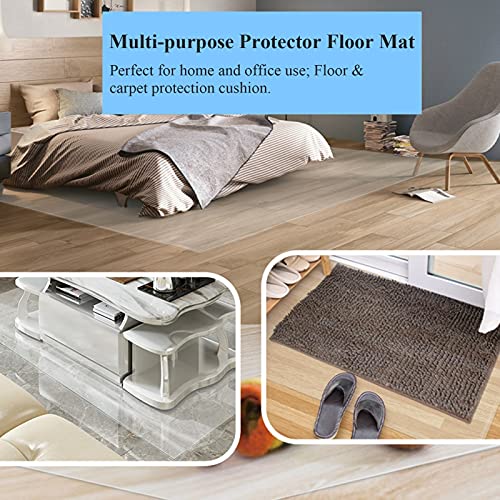 IHIPPO Transparent Vinyl Office Chair Mat 2mm Thick - 120x700cm