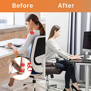 JOY worker Clamp-on Adjustable Armrest for Desk, Ergonomic 360°Rotating Elbow Cushion Pad with 5-Level Height, Above Desk Extension Platform Arm Support for Left/Right Hand