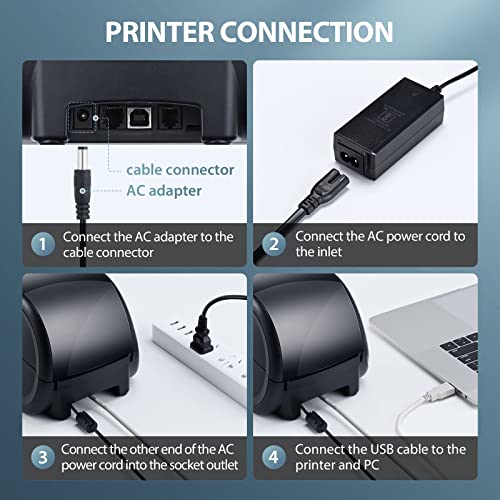 iDPRT Label Printer - 2022 Thermal Label Maker with Auto Label Detection, 1"-3.35" Print Width for Home, Office&Small Business, Suitable for Barcode, Address, Filling and Storing, Support Windows&Mac