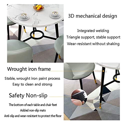 SYLTER Office Conference Table and Chair Set - Reception Coffee Table - Balcony Living Room Combination Table - Beauty Salon Reception Desk