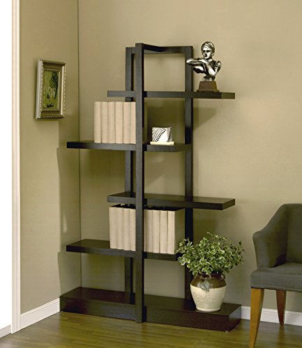 ioHOMES Lydia 5-Shelves Display Stand, Cappuccino