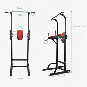 ZLQBHJ Strength Training Equipment Strength Training Dip Stands Adjustable Power Tower Multi Function Dip Stand Workout Fitness Bar for Indoor Home Gym Office Outdoor Full Body Strength Training