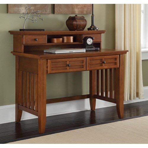 Arts & Crafts Cottage Oak Student Desk & Hutch by Home Styles