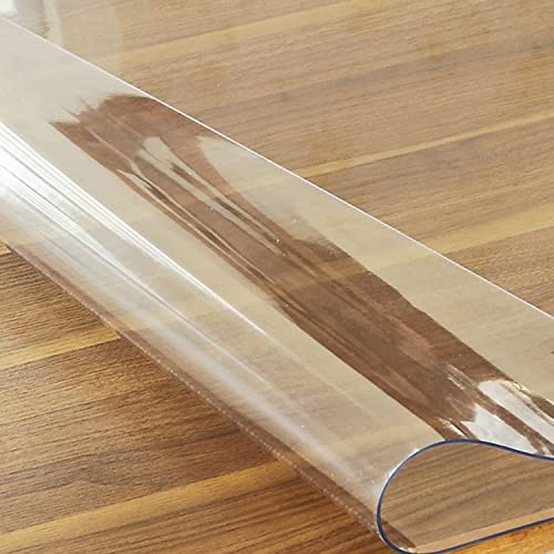 HOBBOY Clear PVC Chair Mat for Hard Wood/Tile Floors, Extra Long Carpet Protector - 1.5mm Thick