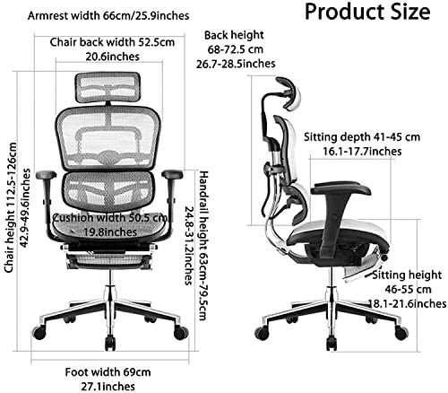 Ergonomic Mesh Office Chair with Lumbar Support & Armrest