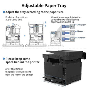 All-in-One Monochrome Wireless Laser Printer Scanner Copier with ADF-Pantum M7102DW, Pantum Toner Cartridge TL-410H Yields 3000 Pages