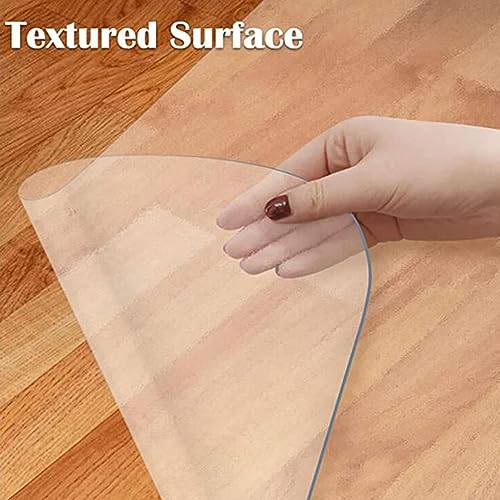 HOBBOY Clear Vinyl Hard-Floor Chair Mat Runner Rug - Waterproof Protector, 1mm Thick