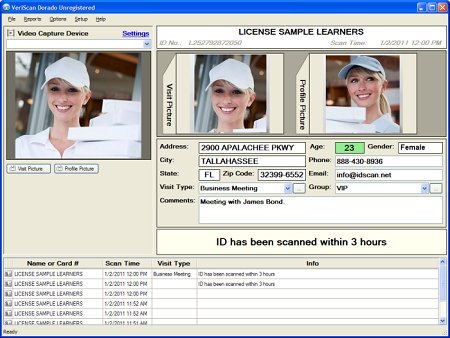 M-260 ID 1D/2D and Mag Stripe Reader with VeriScan Plus Access Control/CRM Software
