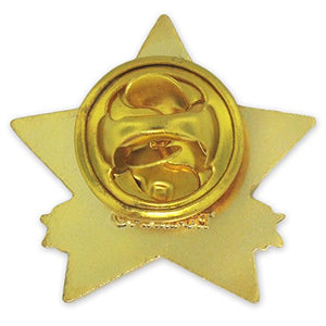 PinMart 3 Year Service Award Star Corporate Recognition Dual Plated Lapel Pin