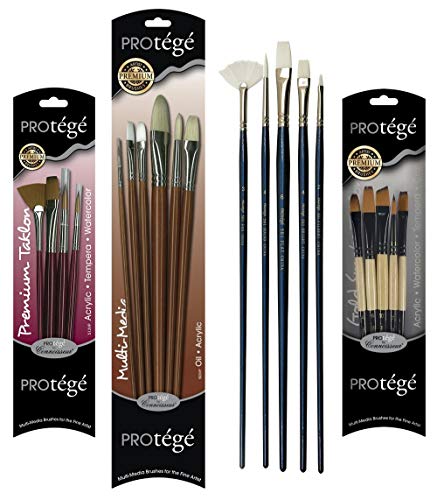 Artist Painting Set W/Table-Top & Full Easel, Art Painting Brushes, Paint Tubes, Painting Pads, Stretched Canvas, Painting Knives for Oil, Watercolor, Acrylic Painting & Art Sketch
