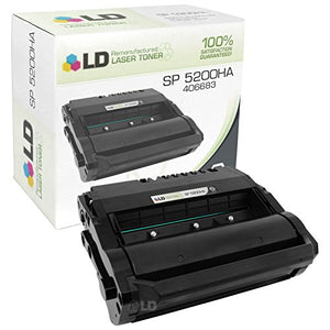 LD Remanufactured Toner Cartridge Replacement for Ricoh SP 5200HA 406683 (Black, 4-Pack)