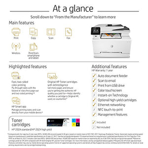HP Color Laserjet Pro M281cdw Wireless Multifunction Laser Printer (Renewed)
