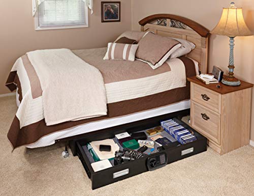 SnapSafe Under Bed Safe 75400, Matte Black, Gun Storage and Security