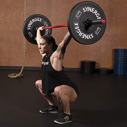 Synergee Bumper Plates Weight Plates Strength Conditioning Workouts Weightlifting 230lb Set