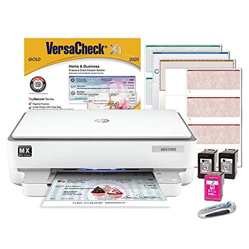 VersaCheck 6055 MX MICR Check Printer and VersaCheck Gold Bundle, White