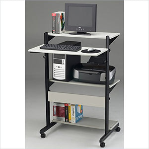 Mayline Small Home Office Soho Adjustable Computer Table,