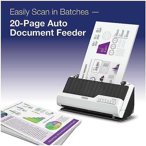 Epson DS-C330 Duplex Compact Desktop Document Scanner with ADF
