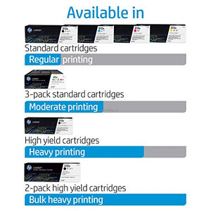 HP 312X (CF380X) Black Toner Cartridge High Yield, 2 Toner Cartridges (CF380XD) for HP Color LaserJet Pro M476