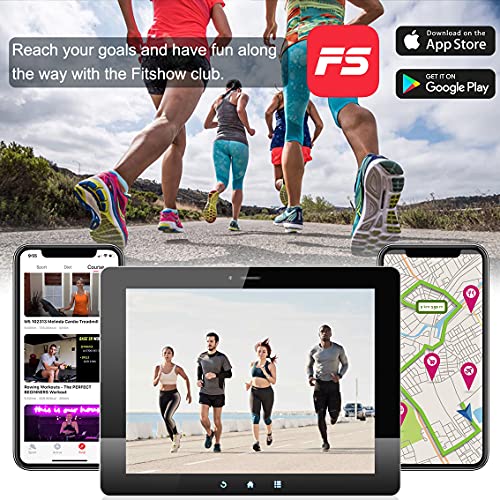 ANCHEER Folding Treadmills, Electric Treadmill with Incline, LCD Monitor & Bluetooth Speaker Cardio Training Treadmill for Small Spaces, Running Walking Machine for Home & Office Workout (White)