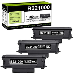 3 Pack Compatible B221000 Remanufactured Toner Cartridge Replacement for Lexmark B2236dw MB2236adw Printer Ink Cartridge (Black)