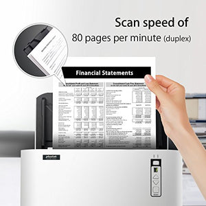 Plustek SmartOffice SC8016U High Speed A3 Document Scanner, 100 Page ADF, 80ppm