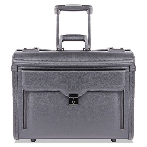 Bond Street 456110BLK Bond Street Collection Catalog Case on Wheels, Koskin, 19 x 9 x 15-1/2, Black