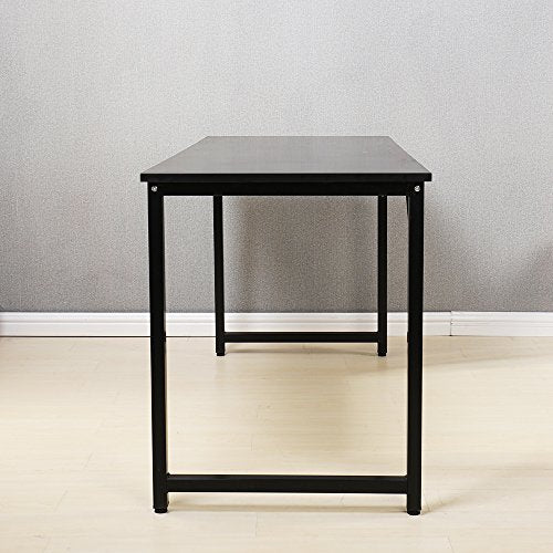 Soges 55" Computer Desk Sturdy Office Meeting/Training Desk Writing Desk Workstation Computer Table, Black JJ-BK-140