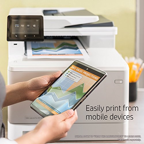 HP Laserjet Pro M477fdw Multifunction Wireless Color Laser Printer with Duplex Printing (CF379A) (Renewed)
