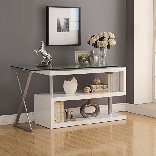 ComfortScape Writing Desk with Swivel Function, White