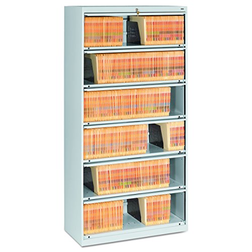 Tennsco FS361LLGY Closed Fixed Shelf Lateral File, 36w x 16 1/2d x 75 1/4, Light Gray