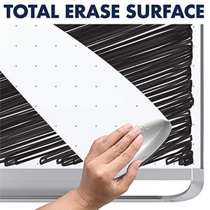 Quartet Whiteboard, White Board, Dry Erase Board, 4' x 3', Aluminum Frame, Prestige 2 Total Erase (TE544AP2)