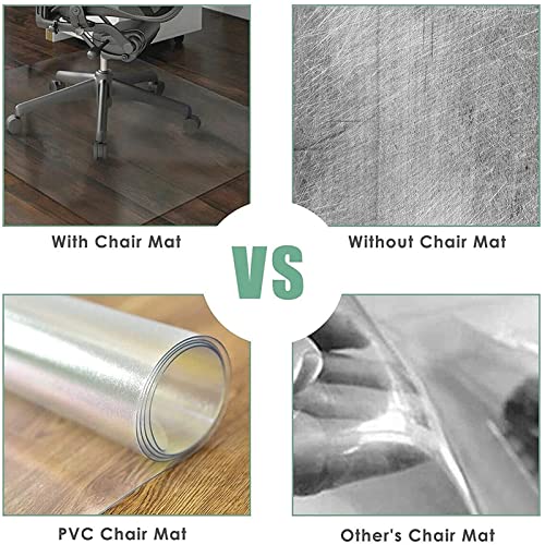 Clear Chair Mat, PVC Office Floor Protector Non-Slip Transparent Carpet Protector, 120x400cm